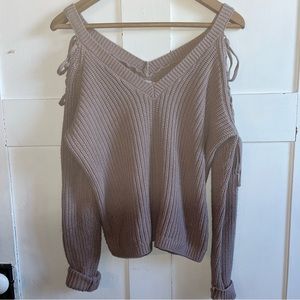 Open Shoulder Sweater